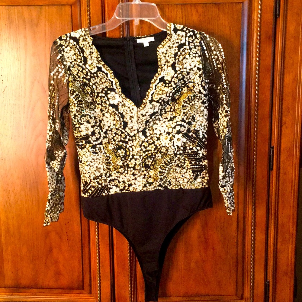 Long sleeve dressy bodysuit